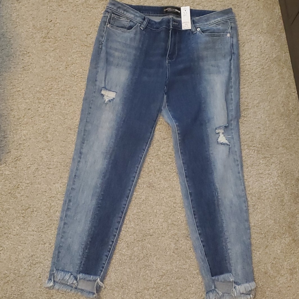 ripped ankle jeans